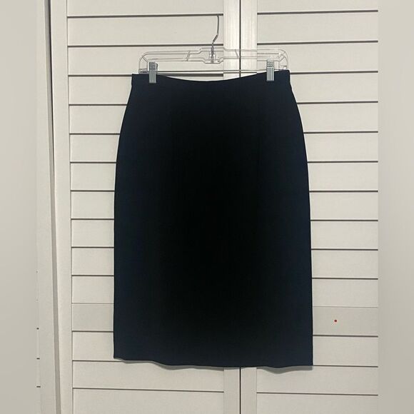 Black Midi Pencil Skirt for Work - Picture 1 of 5